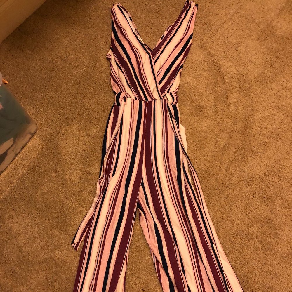 striped jumpsuit